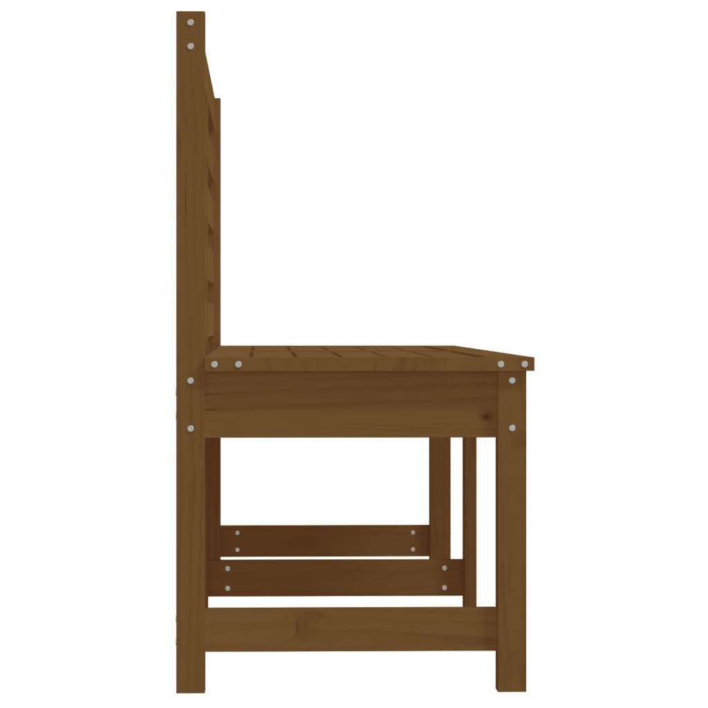 Hagebenk honningbrun 157,5 cm heltre furu