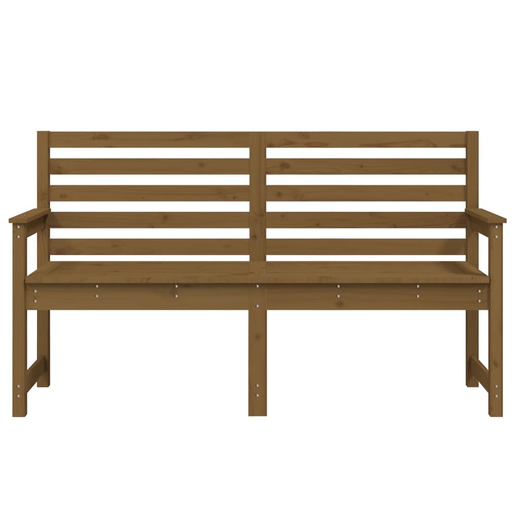 Hagebenk honningbrun 159,5x48x91,5 cm heltre furu