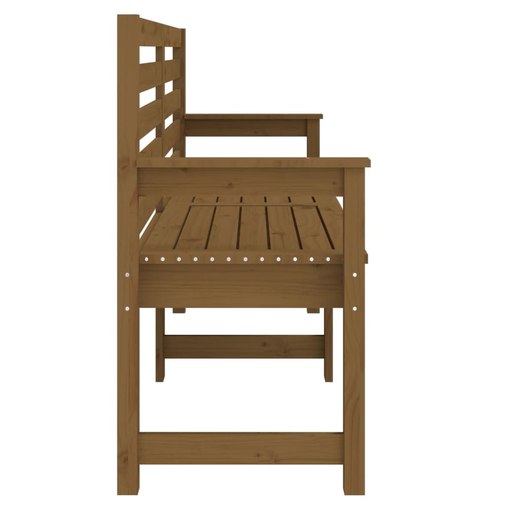 Hagebenk honningbrun 159,5x48x91,5 cm heltre furu