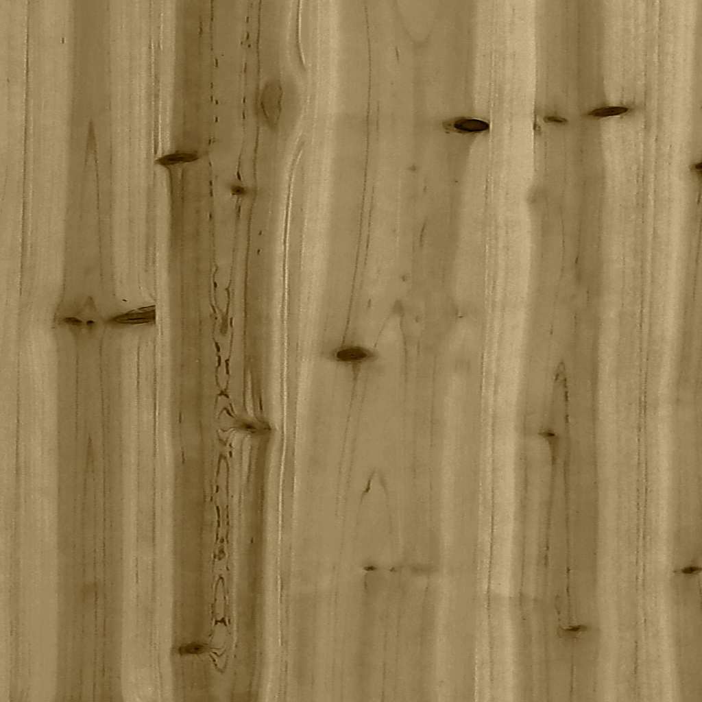 Leketårn med katrevegg 53x110,5x214 cm impregnert furu