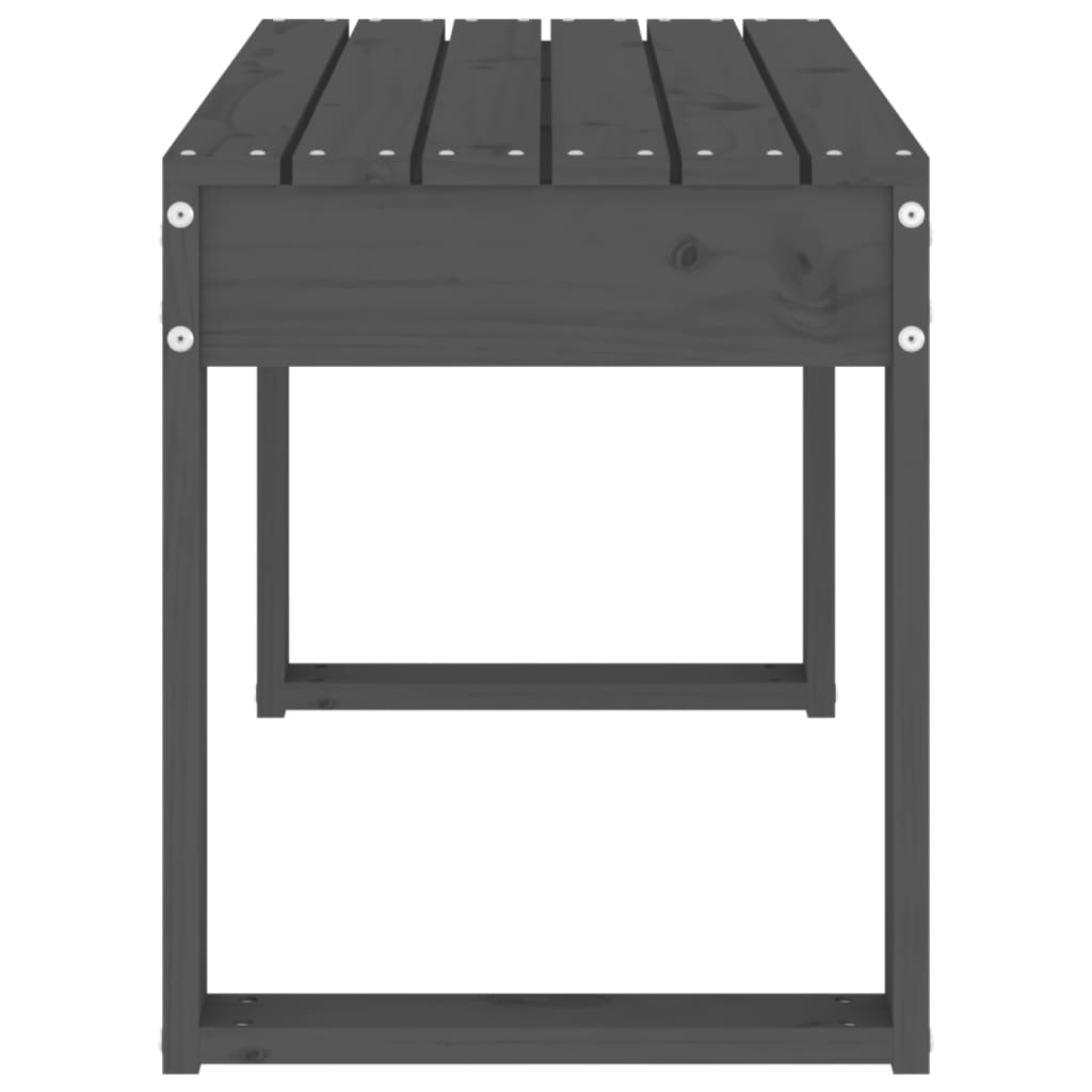 Hagebenk grå 80x38x45 cm heltre furu