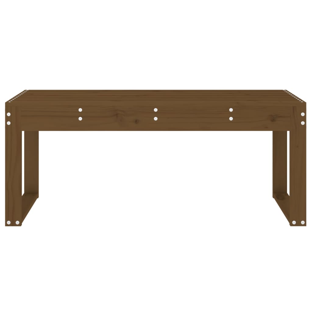 Hagebenk honningbrun 110x38x45 cm heltre furu