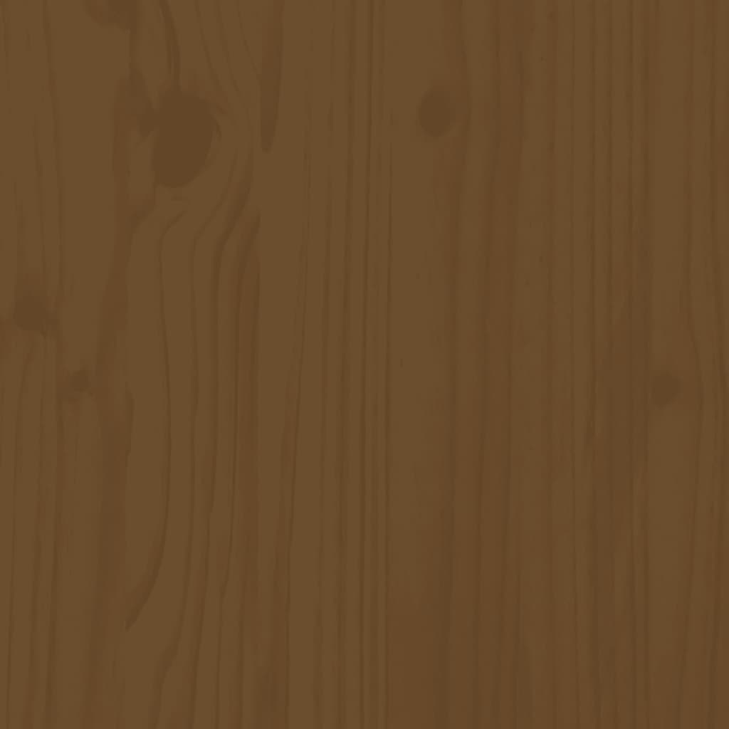 Hagebenk honningbrun 110x38x45 cm heltre furu