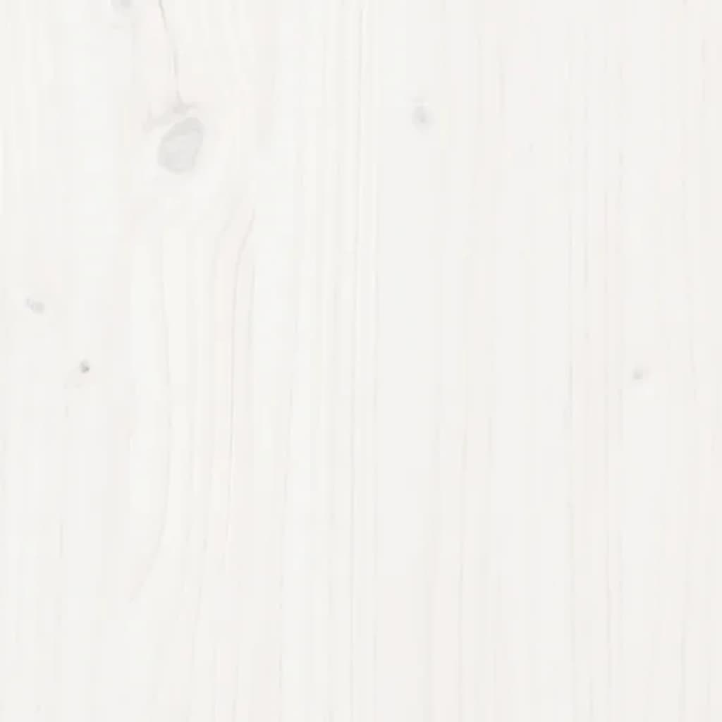 Hagebenk hvit 111,5x53x71 cm heltre furu