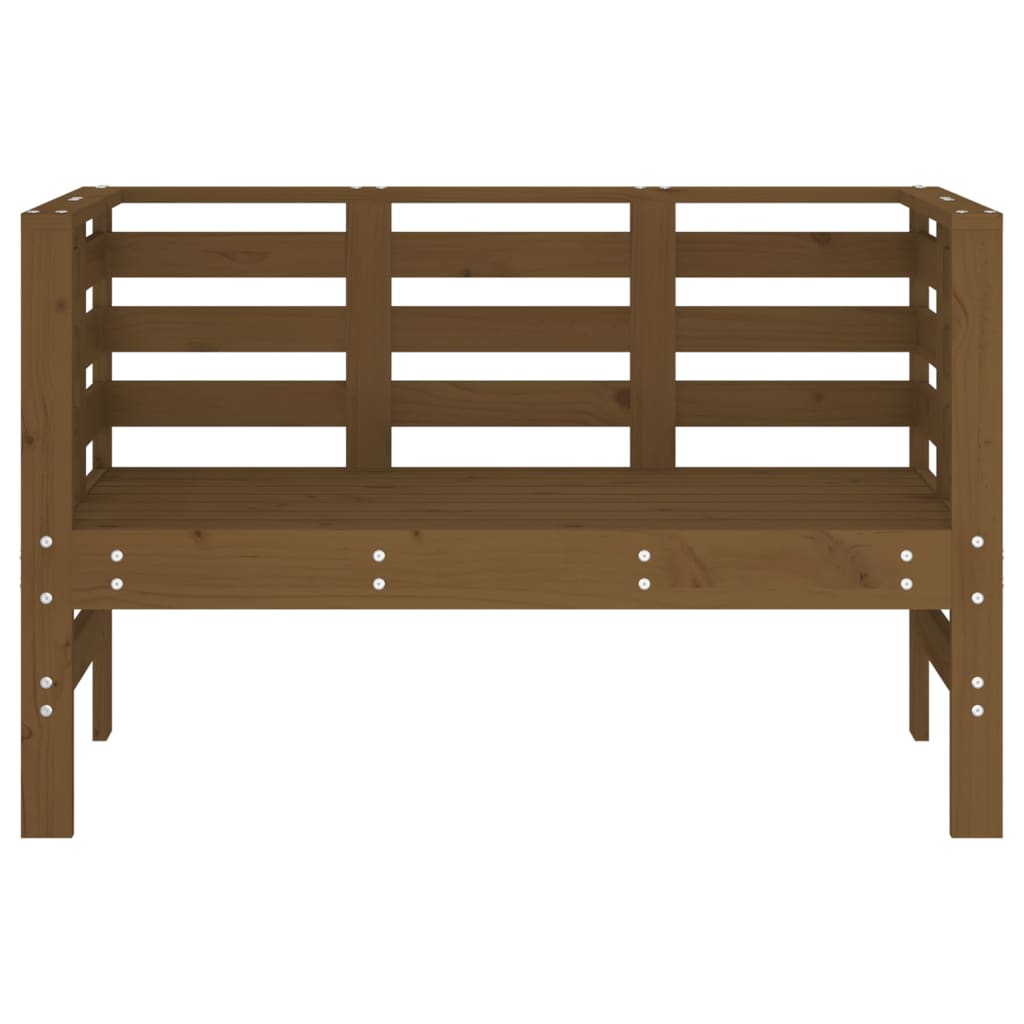 Hagebenk honningbrun 111,5x53x71 cm heltre furu