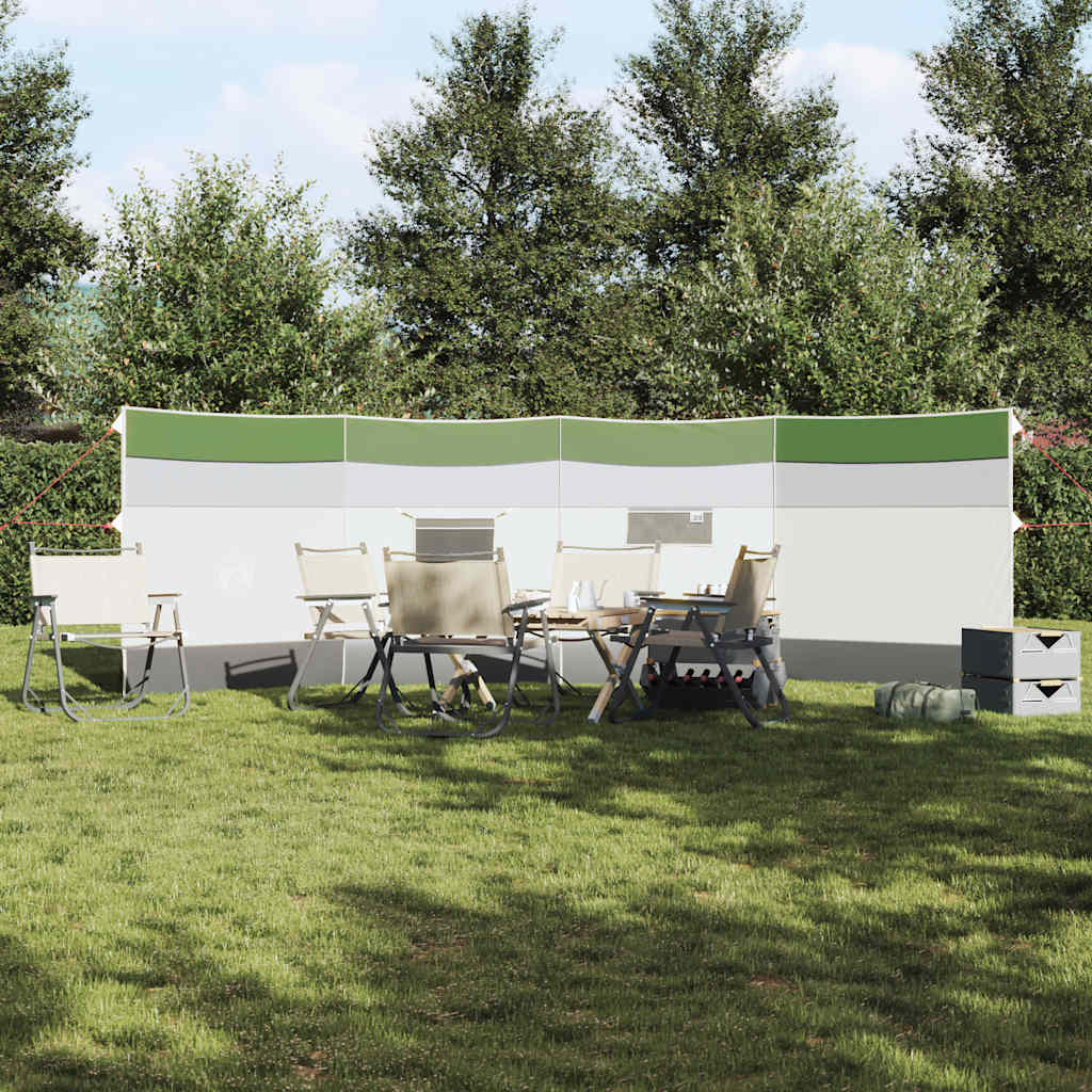 Vindskjerm for camping grønn 510x153 cm vanntett