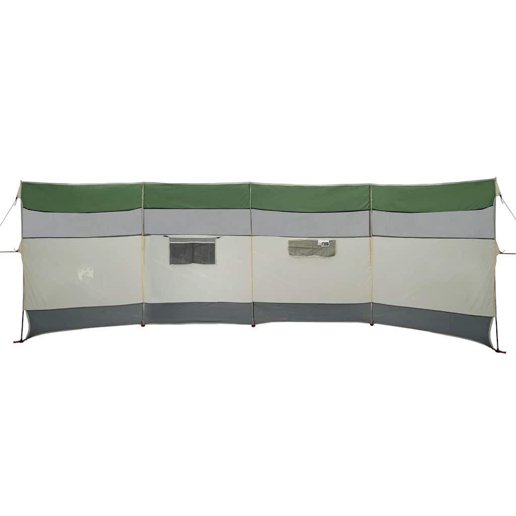 Vindskjerm for camping grønn 510x153 cm vanntett