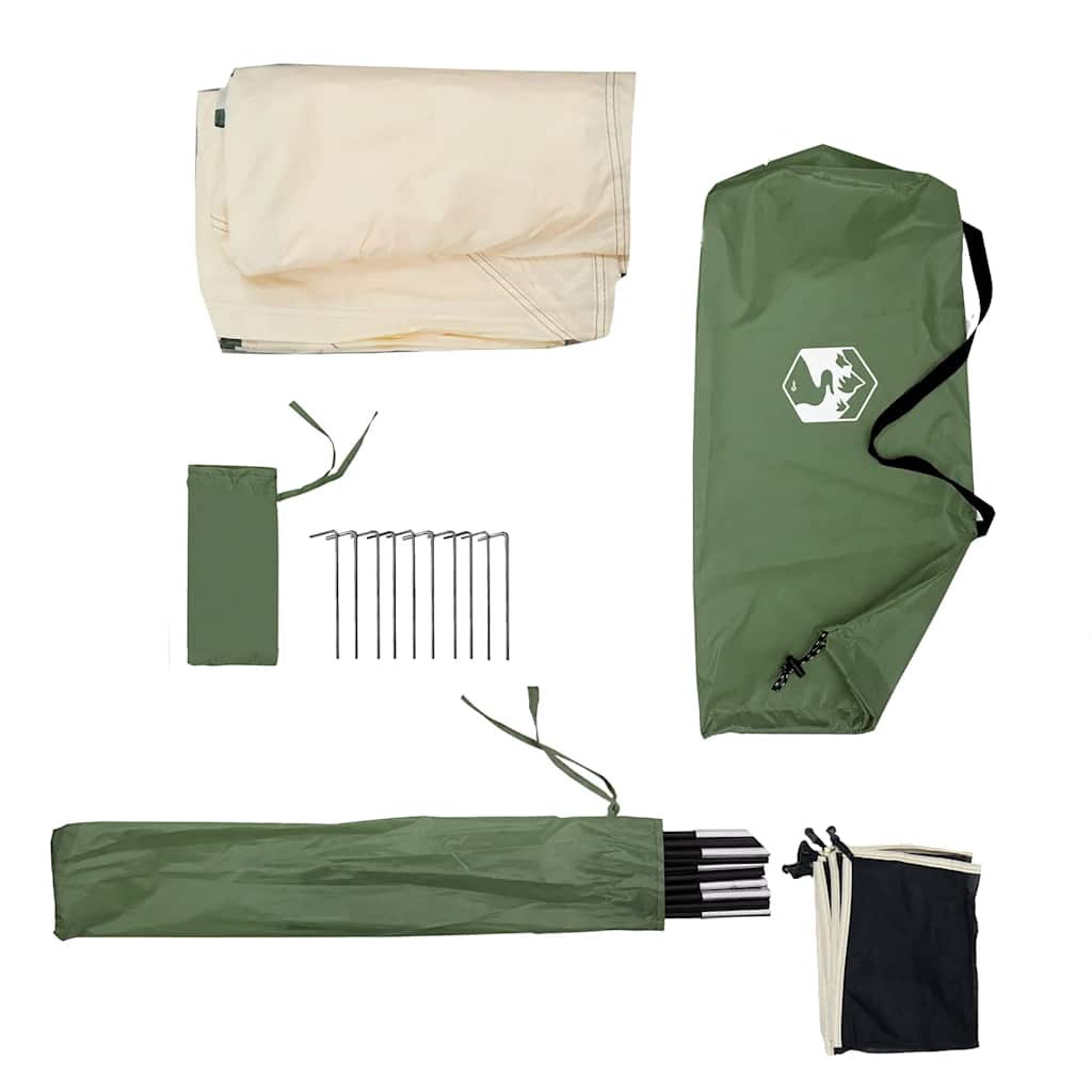Vindskjerm for camping grønn 510x153 cm vanntett
