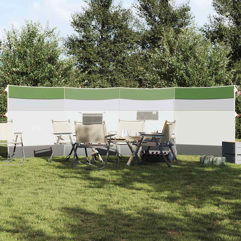 Vindskjerm for camping grønn 510x153 cm vanntett