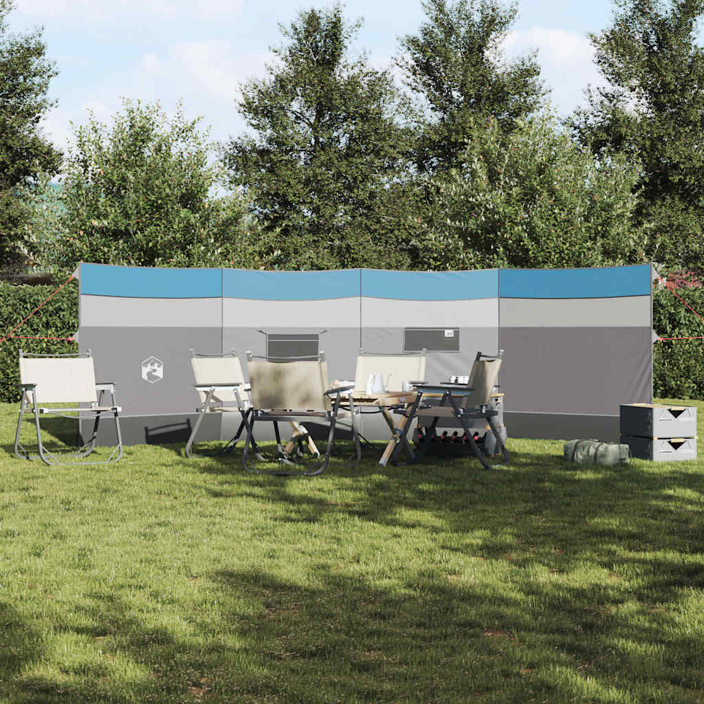 Vindskjerm for camping blå 510x153 cm vanntett