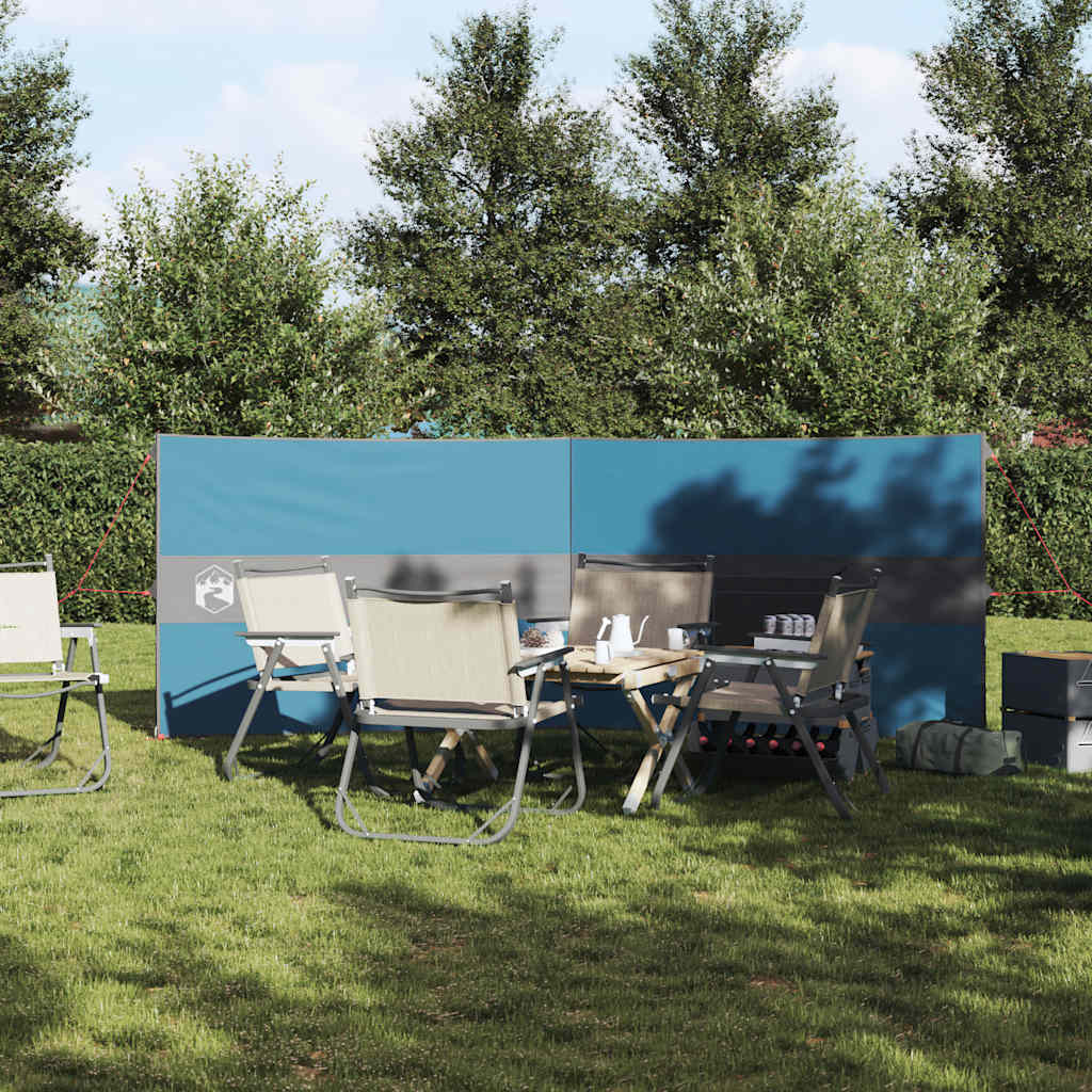 Vindskjerm for camping blå 344x120 cm vanntett