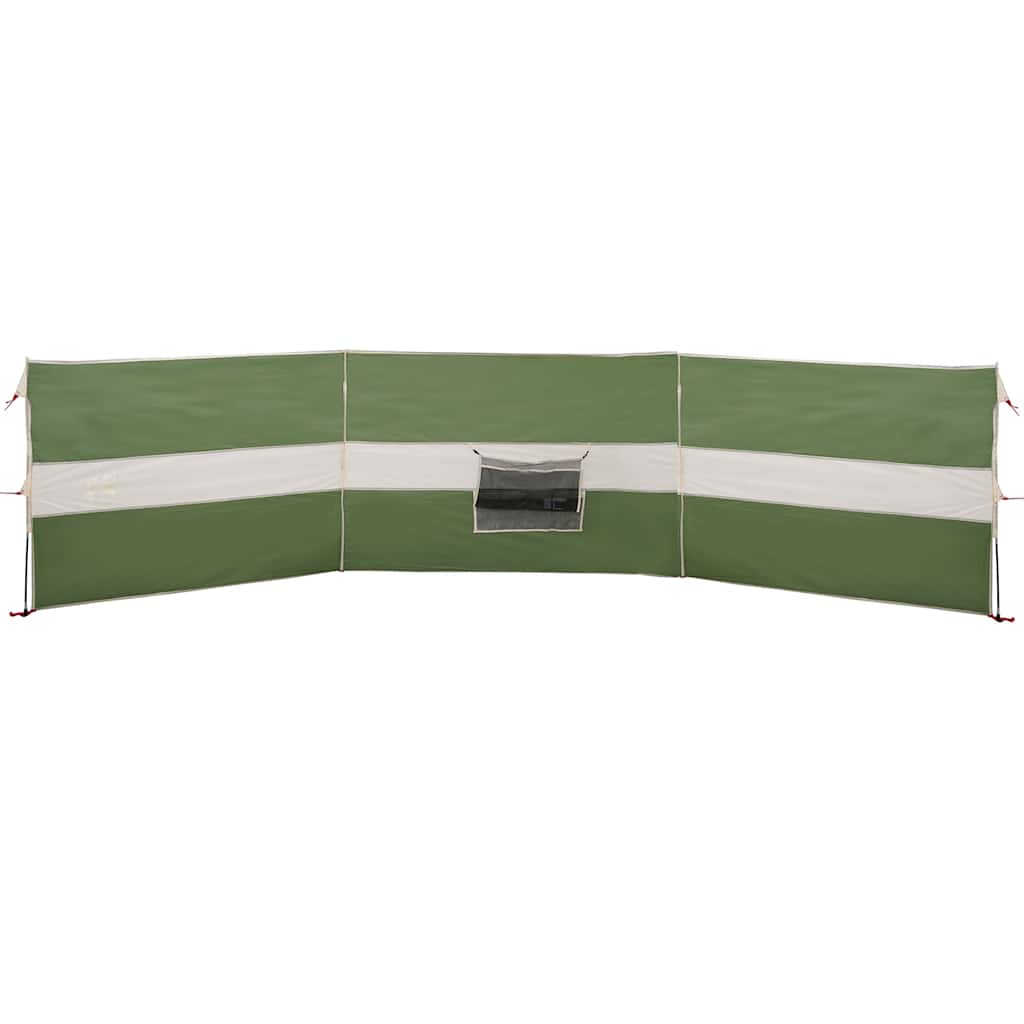 Vindskjerm for camping grønn 490x123 cm vanntett