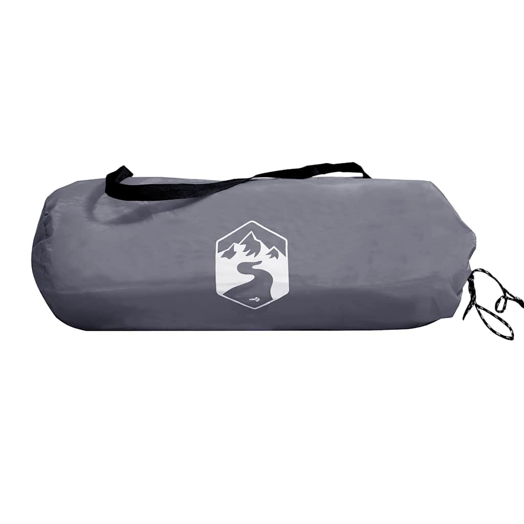 Vindskjerm for camping grå og oransje 490x123 cm vanntett