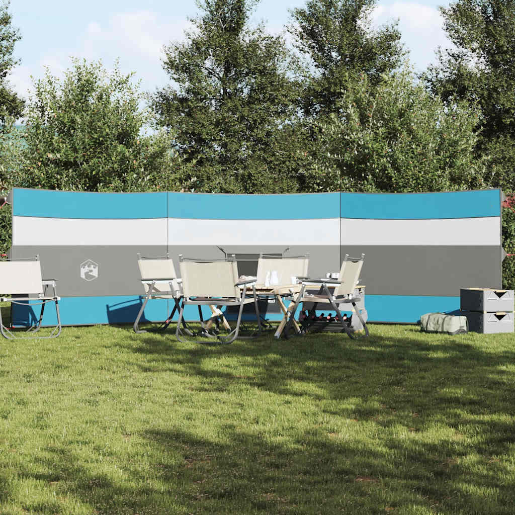 Vindskjerm for camping blå 508x130 cm vanntett