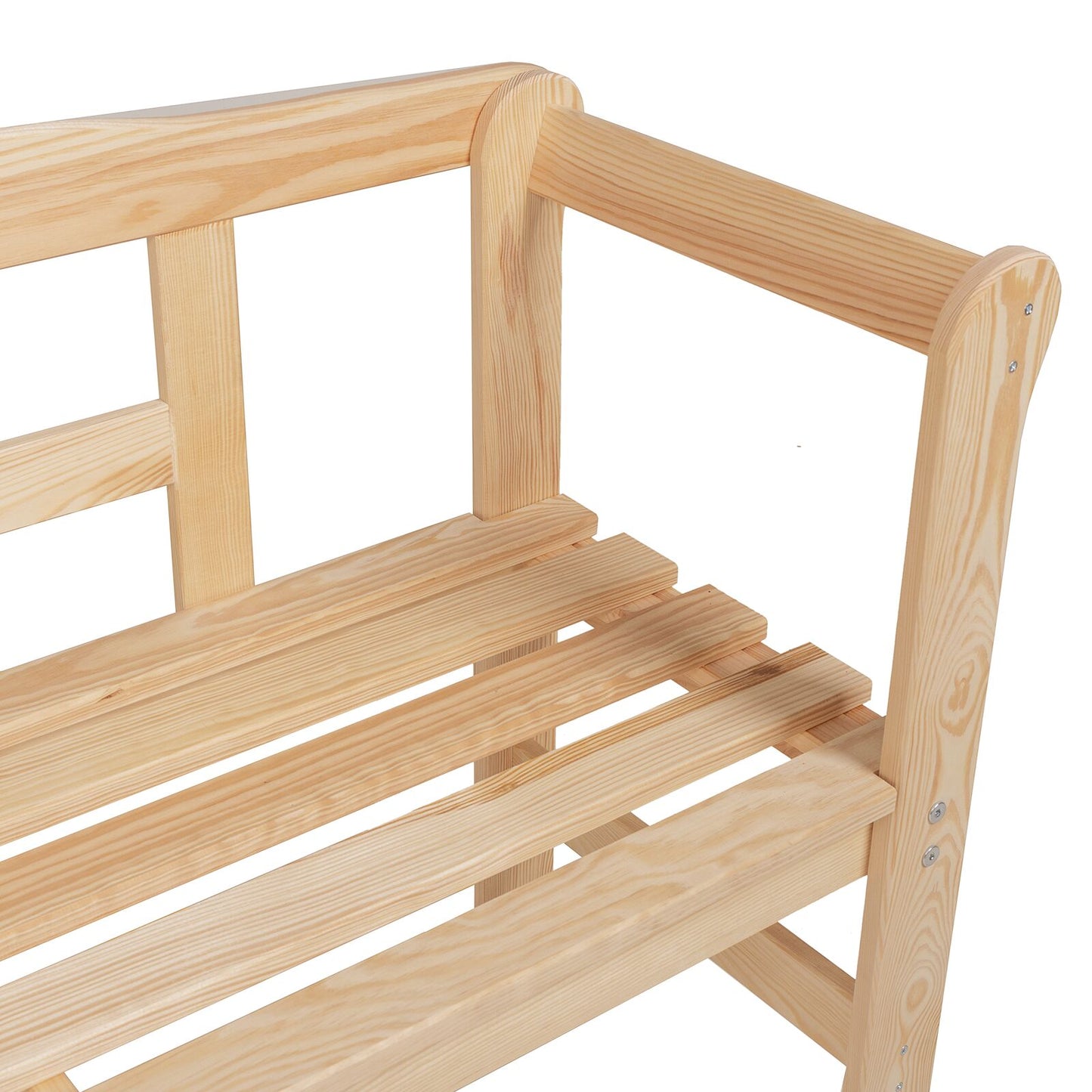 Utendørs Benk 119x76x44 cm Heltre Furu