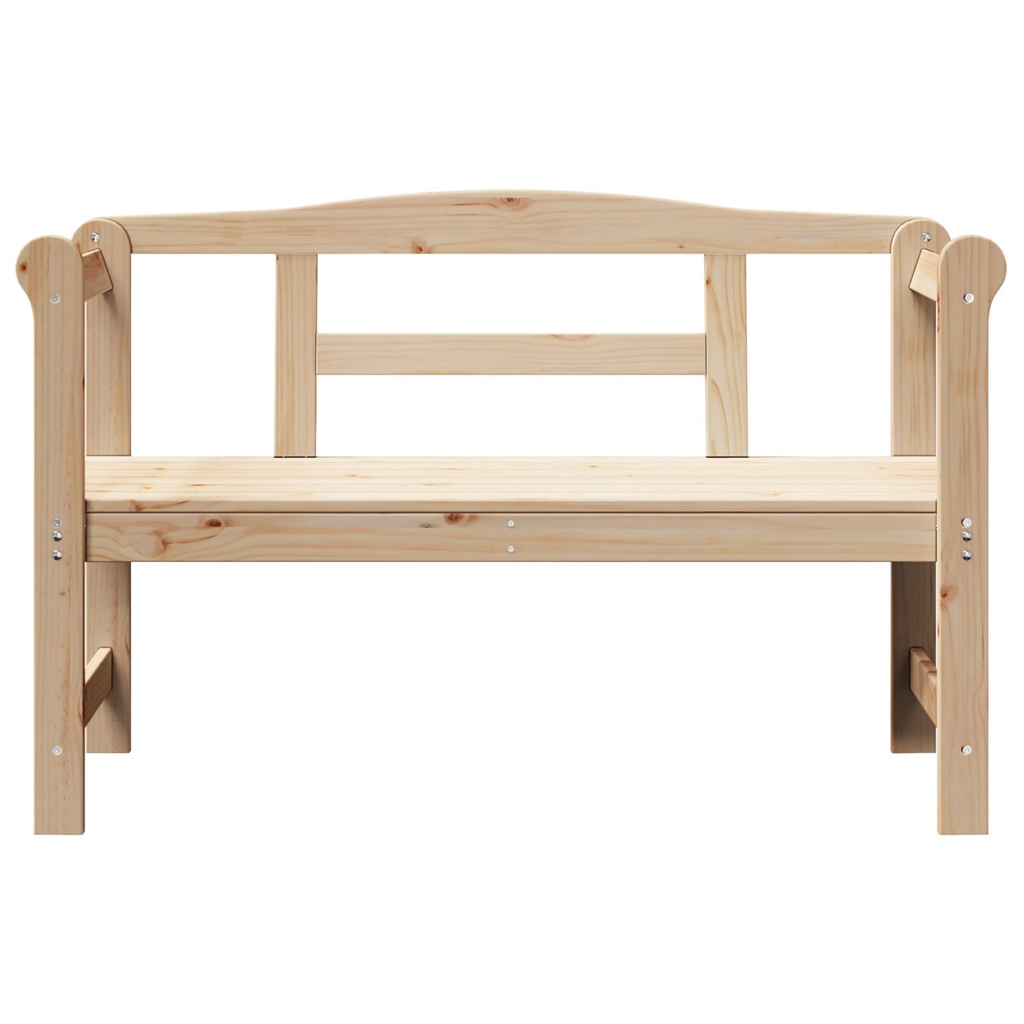 Utendørs Benk 119x76x44 cm Heltre Furu