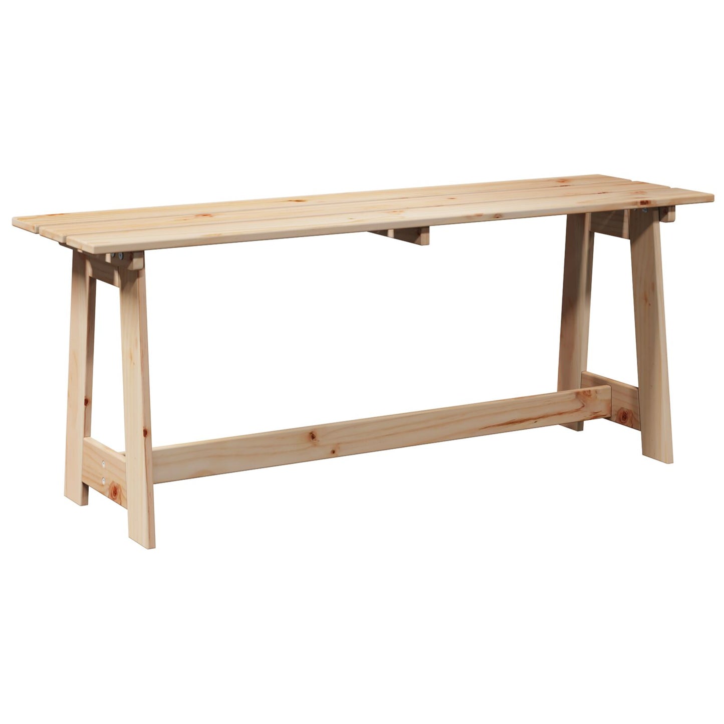 Utendørs Benk 119x35x47 cm Massivt Furutre