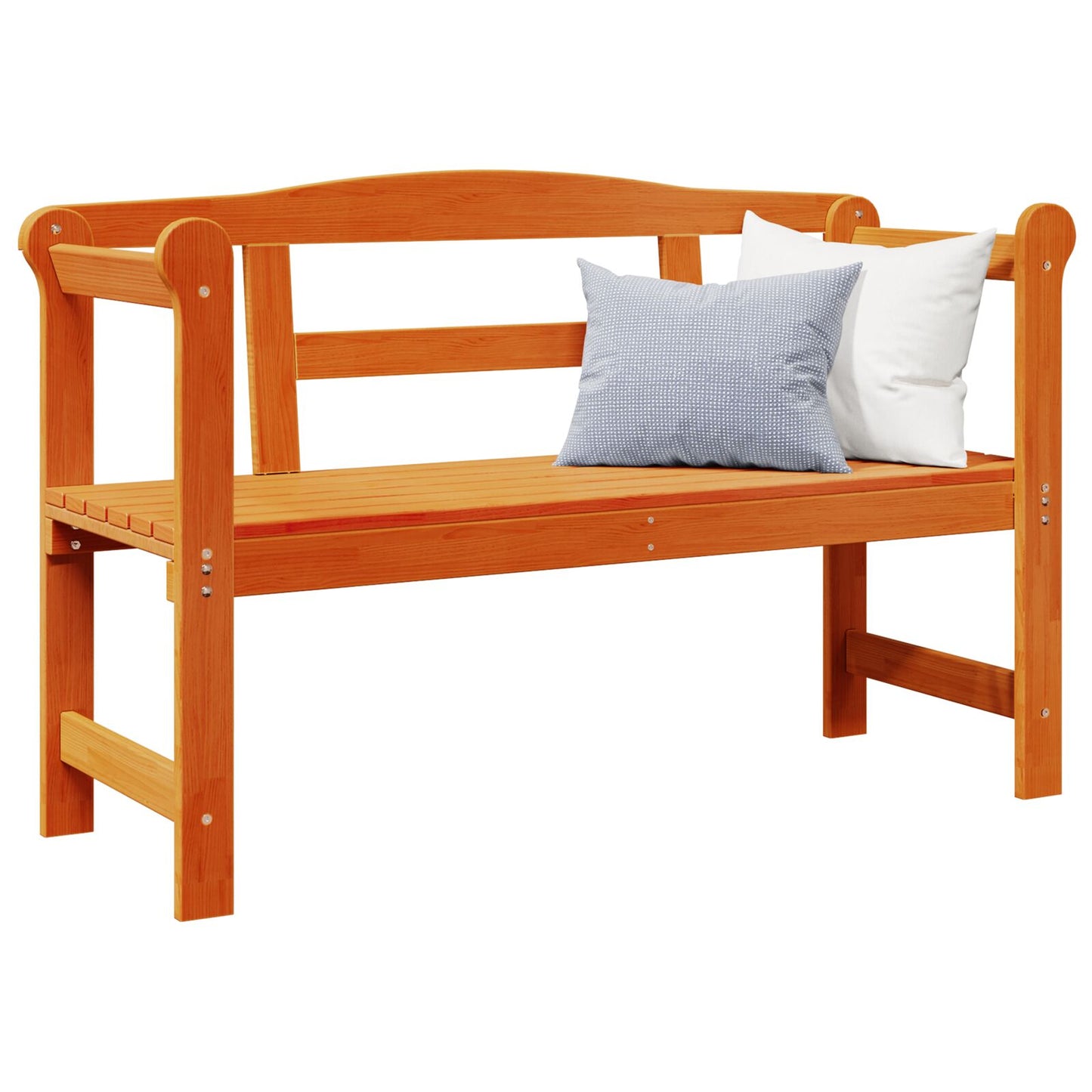 utendørsbenk akasie 119x76x44 cm massivt tre