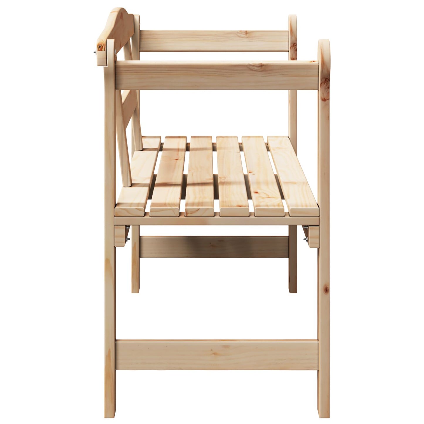 Utendørs Benk 119x76x44 cm Heltre Furu