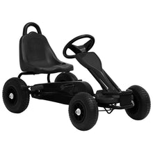 Pedal-go-kart med pneumatiske dekk svart