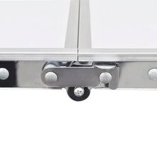 Sammenleggbart campingbord høydejusterbar aluminium 180 x 60 cm