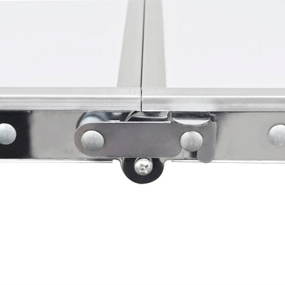 Sammenleggbart campingbord høydejusterbar aluminium 180 x 60 cm