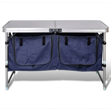 Sammenleggbar campingskap med aluminiumsramme
