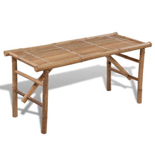 Sammenleggbar hagebenk 118 cm bambus
