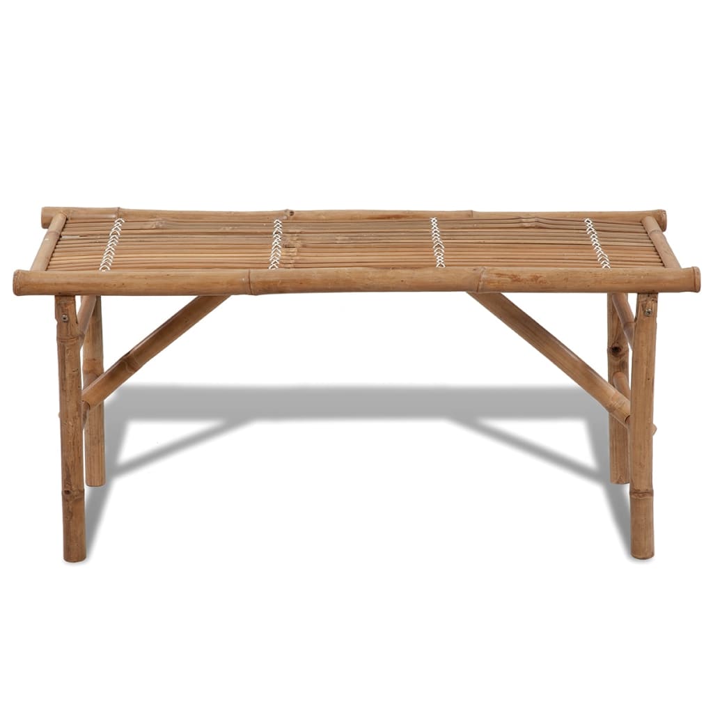 Sammenleggbar hagebenk 118 cm bambus