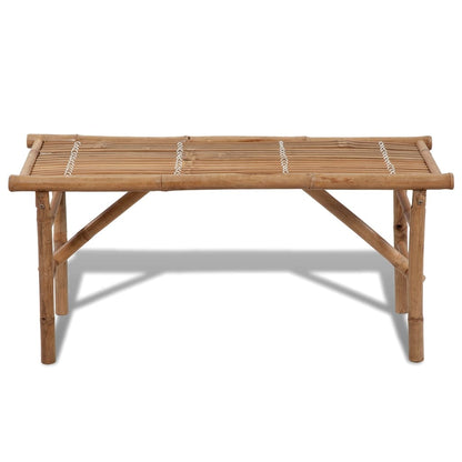 Sammenleggbar hagebenk 118 cm bambus