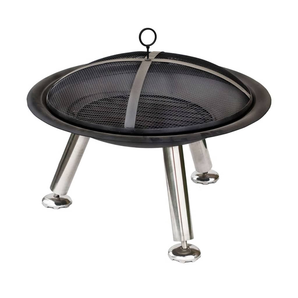 Bålfat Chicago svart stål 75 cm 85013