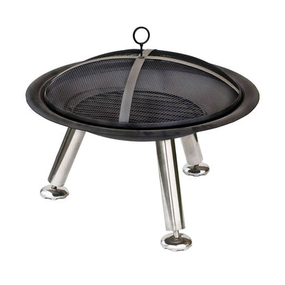 Bålfat Chicago svart stål 75 cm 85013