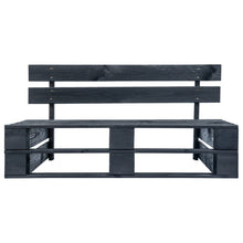 Pallebenk for hage tre svart