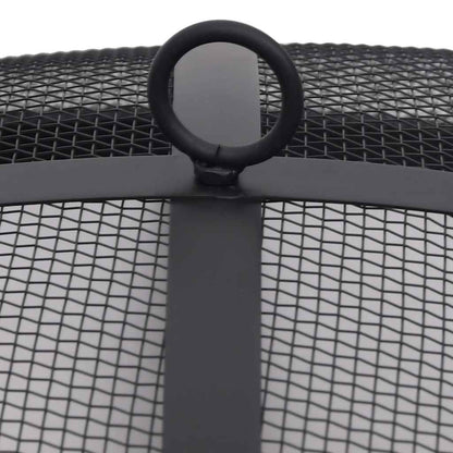 Utendørs bålfat med grill rustfritt stål 76 cm