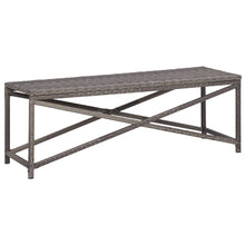 Hagebenk 120 cm polyrotting grå