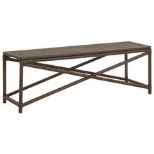 Hagebenk 120 cm polyrotting brun