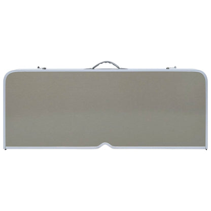 Foldbart campingbord med 4 seter stål aluminium