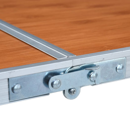 Sammenleggbart campingbord aluminium 120x60 cm
