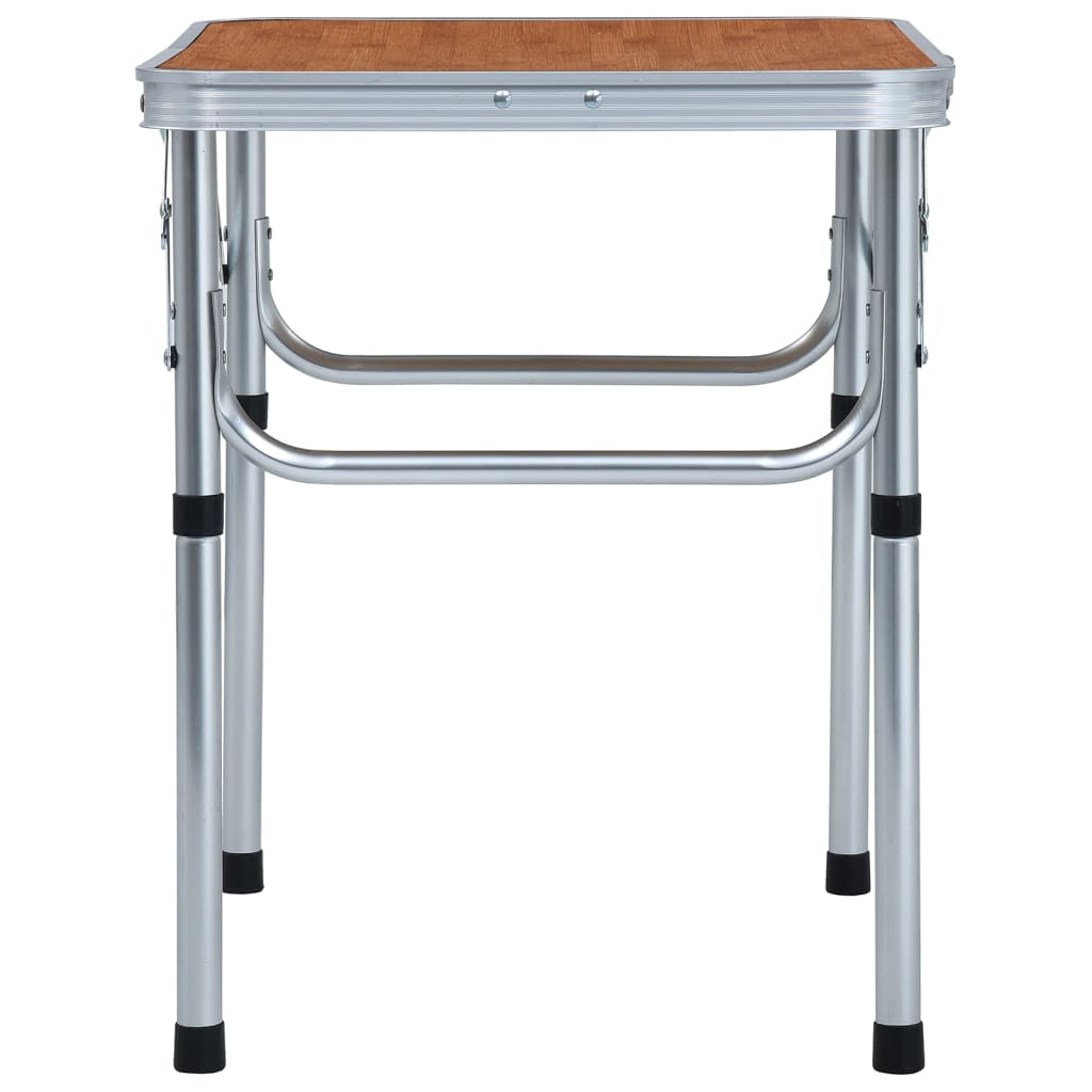 Sammenleggbart campingbord aluminium 60x45 cm