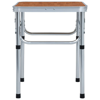 Sammenleggbart campingbord aluminium 60x45 cm