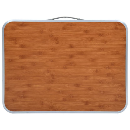 Sammenleggbart campingbord aluminium 60x45 cm