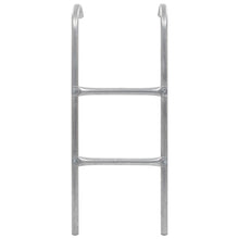 Stige til trampoline 2 trinn stål sølv 72 cm