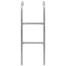Stige til trampoline 2 trinn stål sølv 102,6 cm