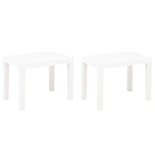 Hagebenker 2 stk hvit plast