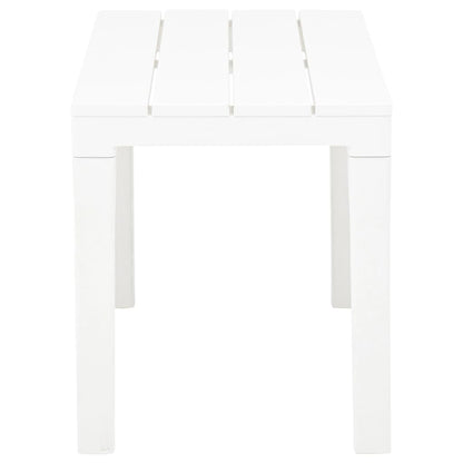 Hagebenker 2 stk hvit plast