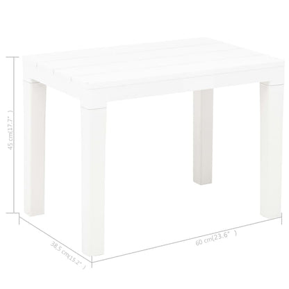 Hagebenker 2 stk hvit plast