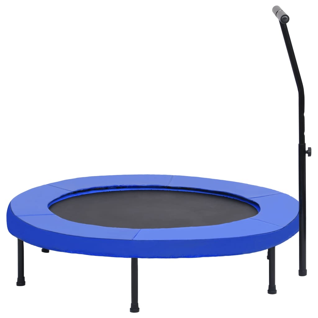 Trim-trampoline med håndtak og sikkerhetspute 122 cm