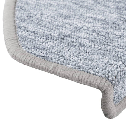 Selvklebende trappematter 10 stk 65x24x4 cm lysegrå