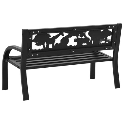 Hagebenk for barn 86 cm stål