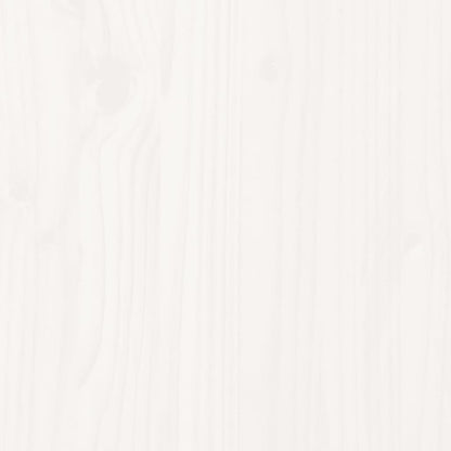 Hagebenk hvit 82,5x35x45 cm heltre furu